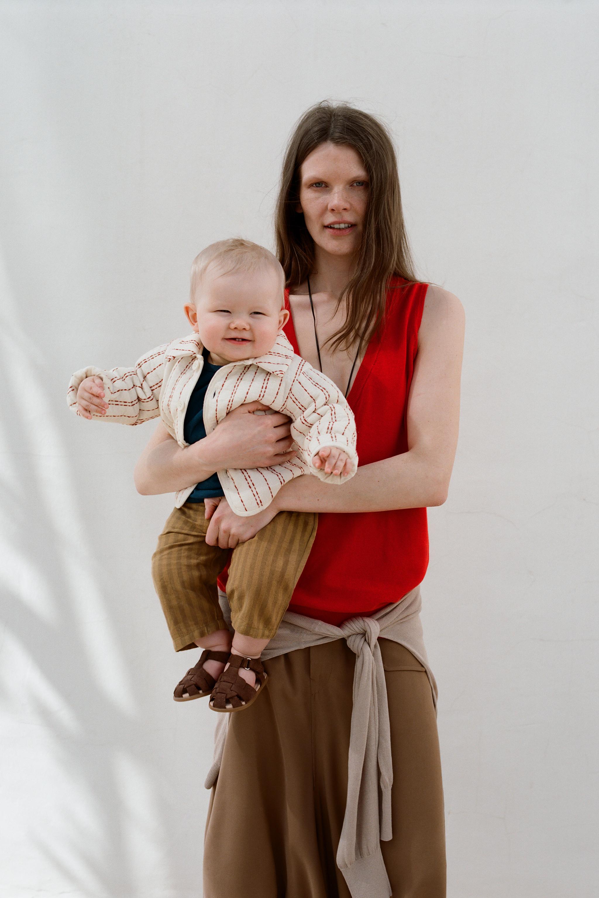 PANTALON BAGGY À RAYURES